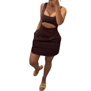 Dress the Population Satin Purple Midi Dress
Size M